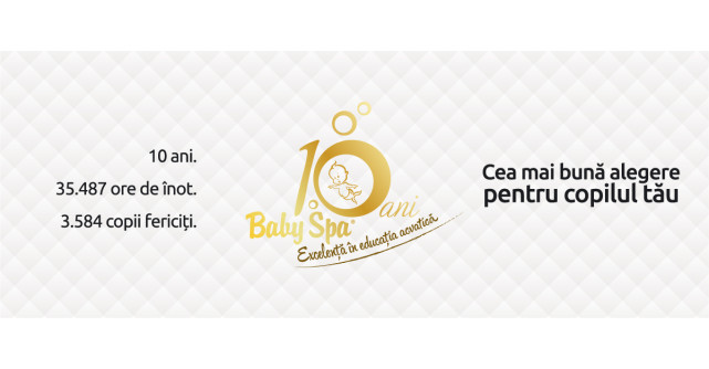 Baby Spa aniverseaza 10 ani de excelenta in educatie acvatica!