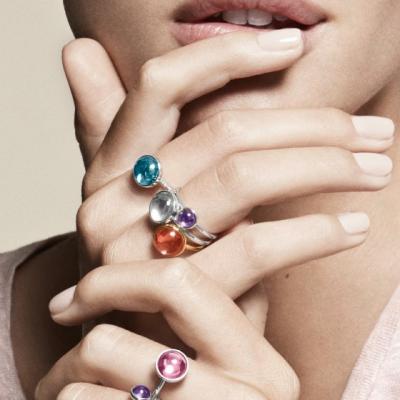 Bucura-te de o primavara pastelata cu noua serie de inele Picaturi Poetice de la PANDORA