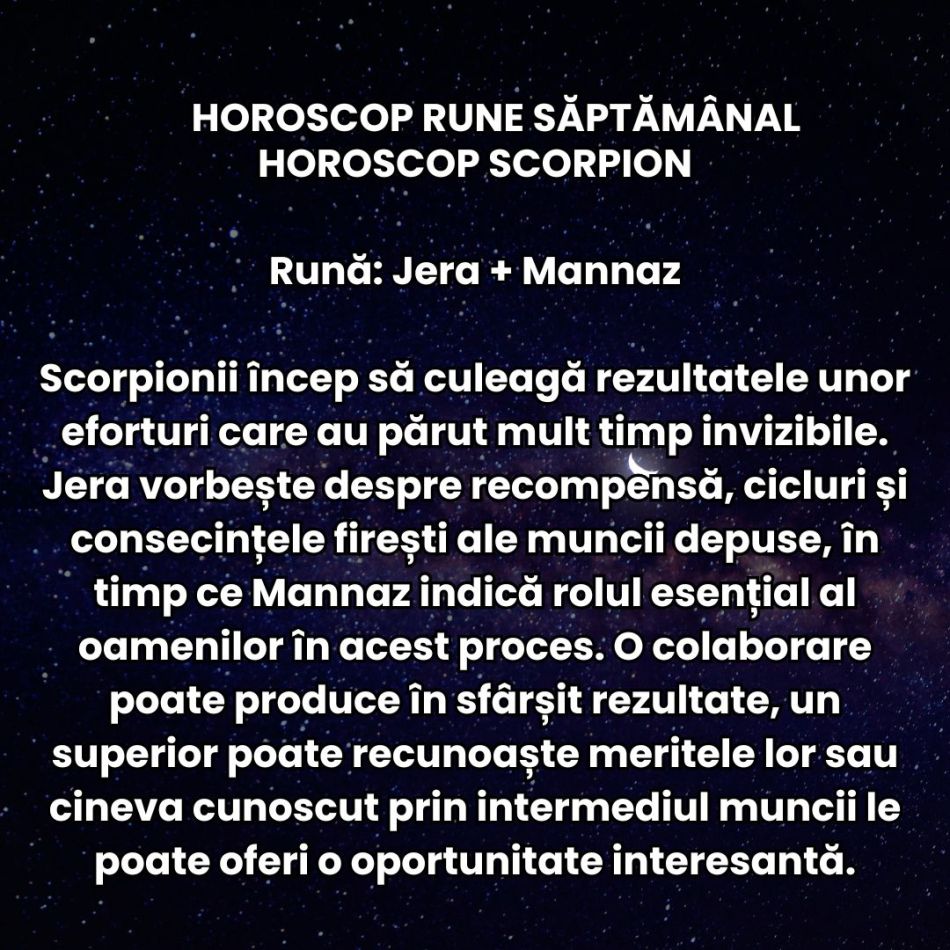 Horoscop Rune săptămâna 28 septembrie-4 octombrie: Toamna începe să fie plină de provocări și limitări. Răbdarea este necesară
