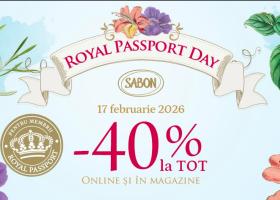 Pe 17 februarie e Royal Passport Day cu -40% la TOT!