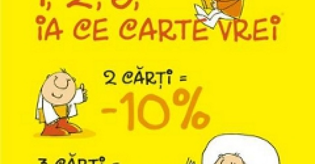 Promotia verii Humanitas: 1, 2, 3 ia ce carte vrei