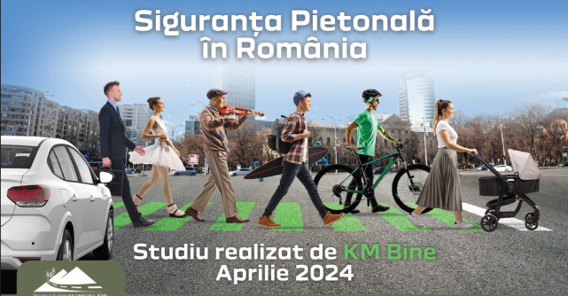 Studiul KilometrulBine despre siguranța rutieră pietonală în România
