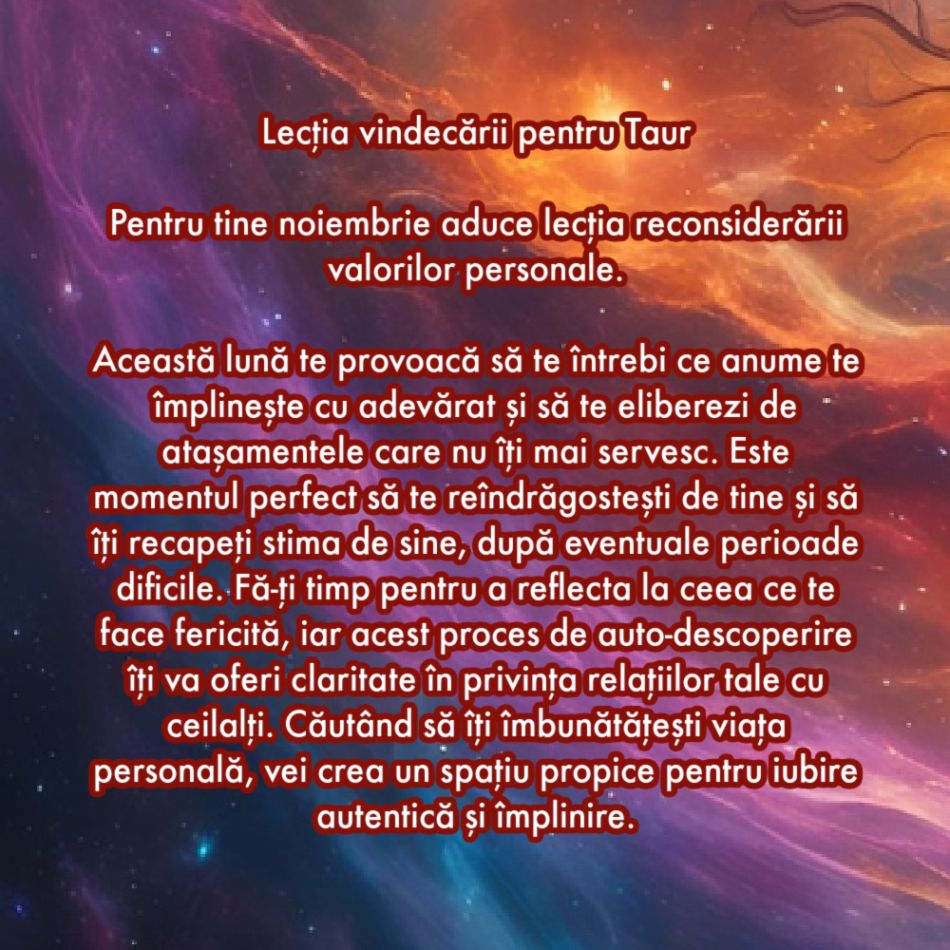 Universul ne vorbește: Noiembrie și lecțiile profunde ale vindecării pentru fiecare zodie în parte