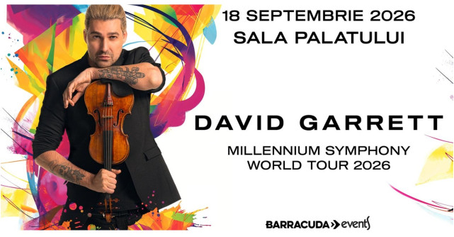 DAVID GARRETT în concert la București cu Millennium Symphony World Tour