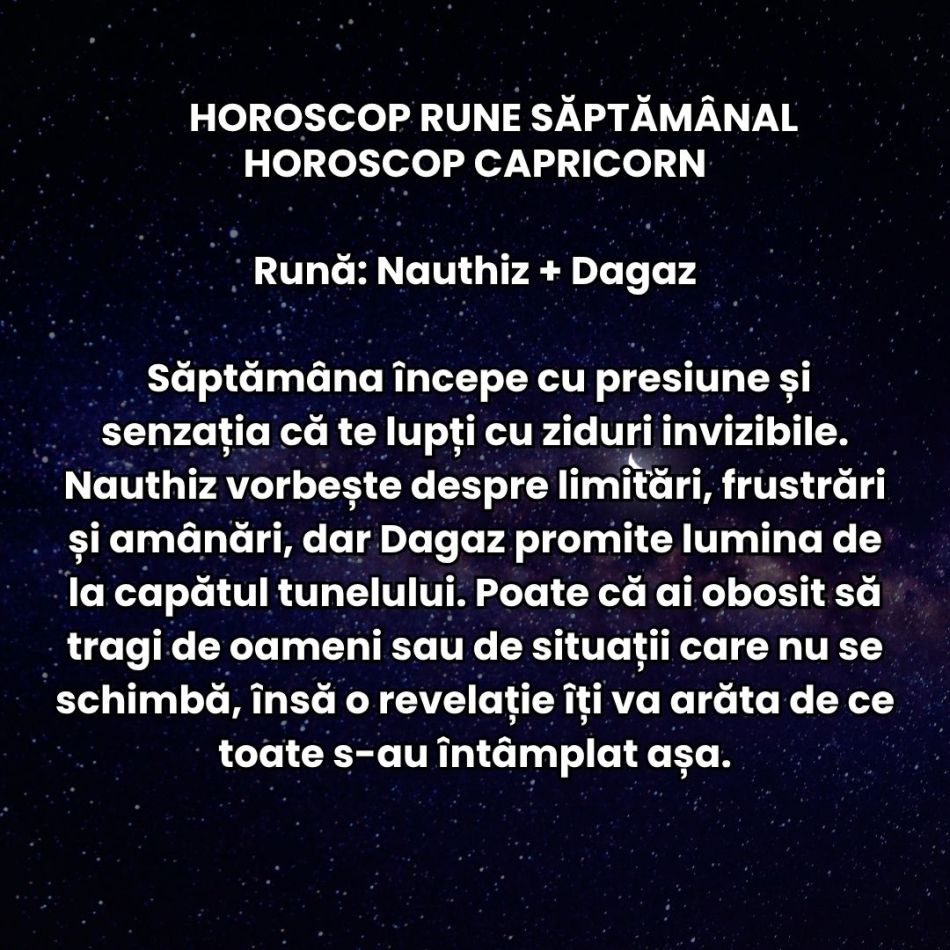 Horoscop Rune săptămâna 8-14 decembrie 2025: Emoțiile se simt intens și pendulăm între extreme sentimentale