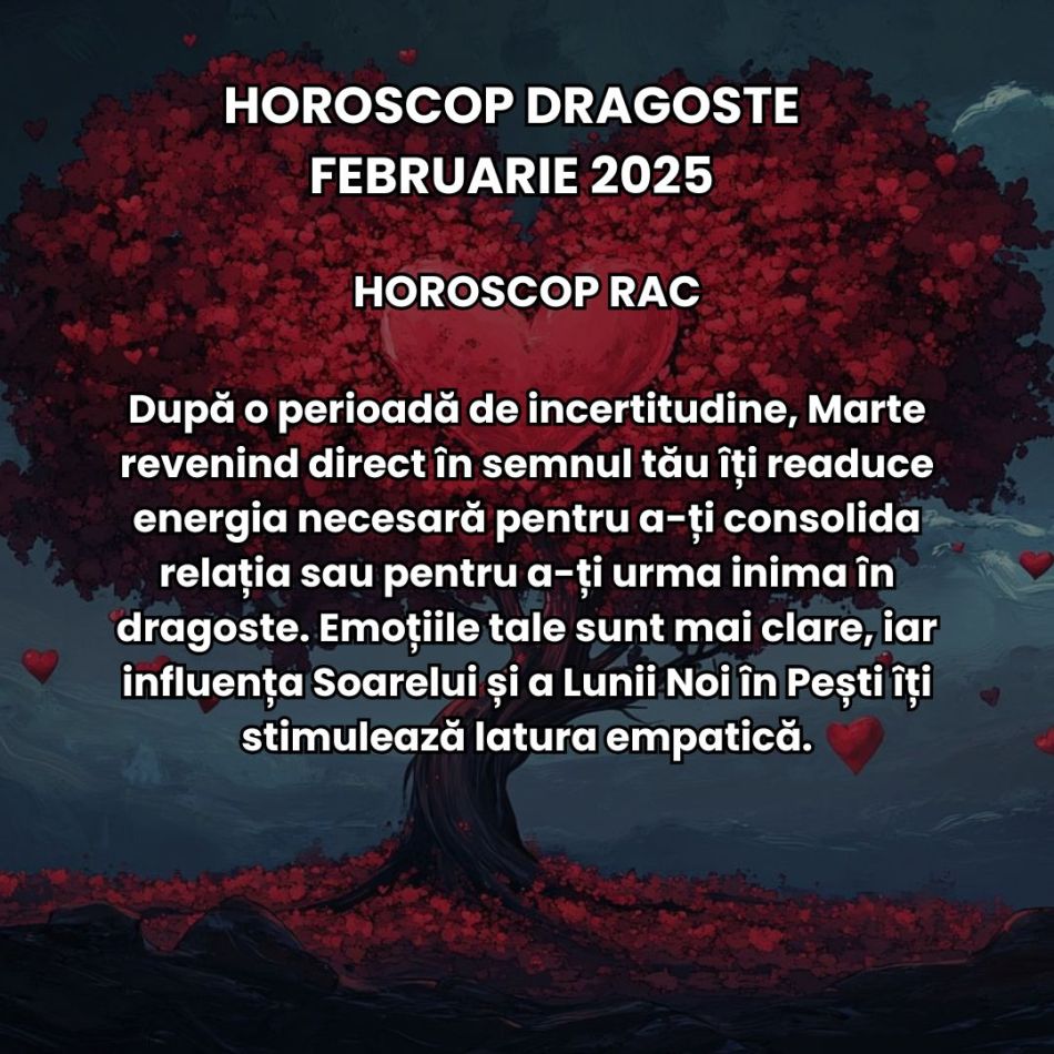 Horoscop dragoste februarie 2025: În luna iubirii, Cupidon ne pune inimile pe jar, oferindu-ne curaj să iubim fără ascunzișuri