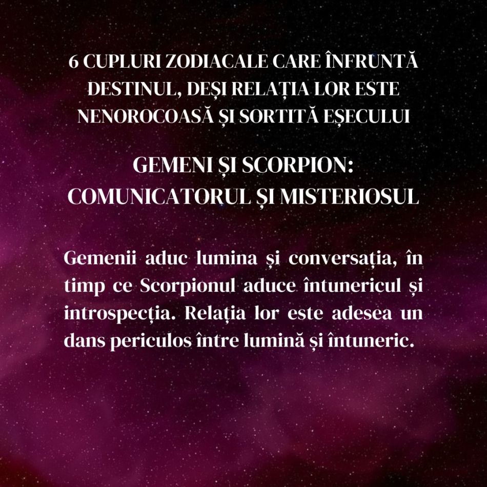 6 cupluri zodiacale care înfruntă destinul, deși relația lor este nenorocoasă și sortită eșecului