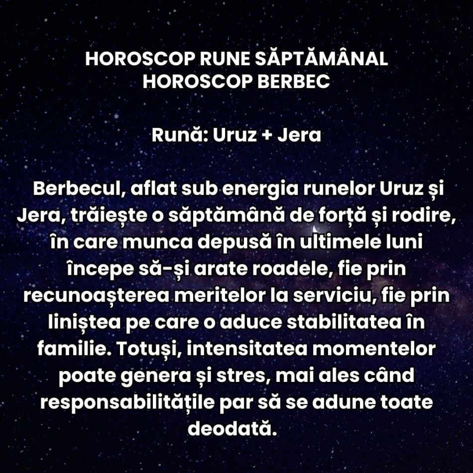 Horoscop Rune săptămâna 3-9 noiembrie 2025: Seducția plutește în aer! Suntem mai carismatici și mai atenți la emoțiile din jur