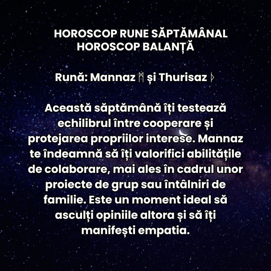 Horoscop Rune săptămâna 16-22 decembrie 2024: Mesajul Runelor cu ocazia Solstițiului de Iarnă
