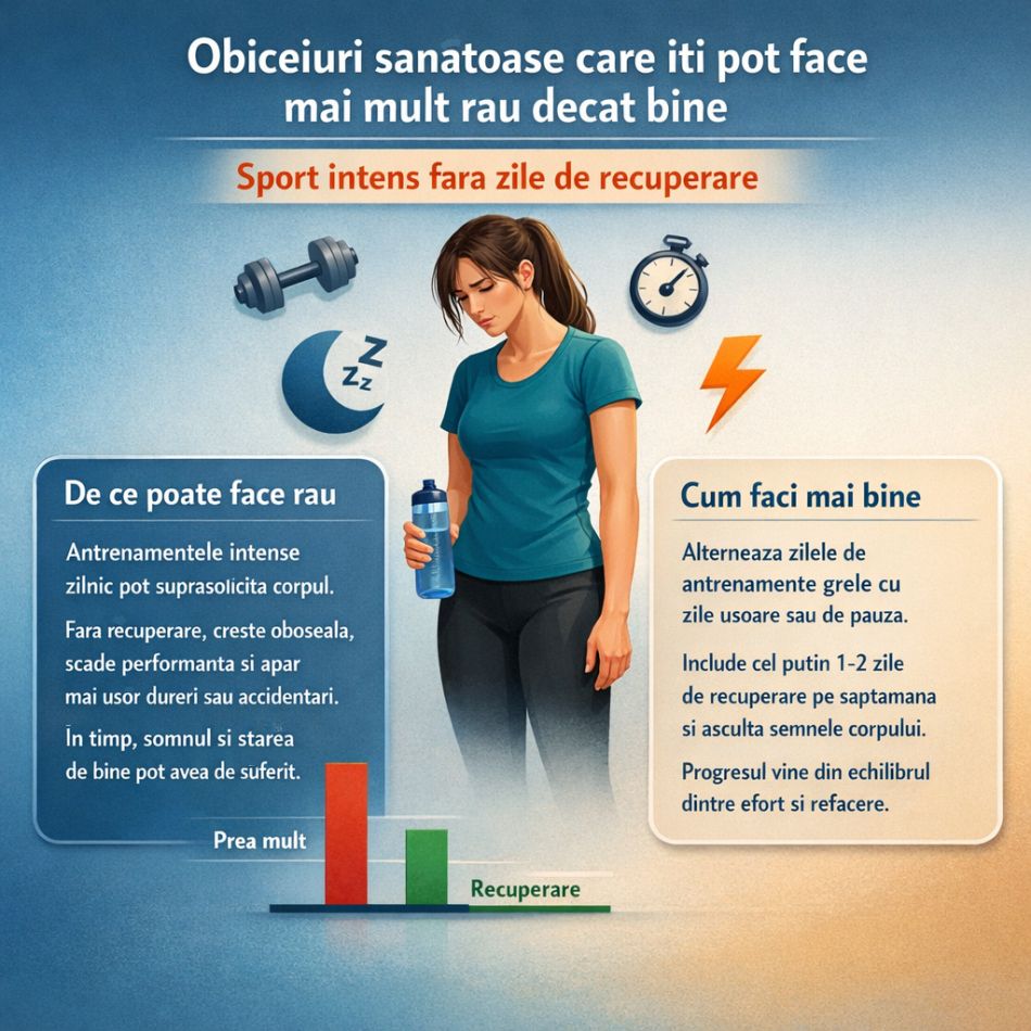 10 obiceiuri „sănătoase” care, de fapt, te pot obosi mai tare + explicația științifică