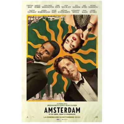 Crima, conspirații și complot.  Amsterdam, un thriller fascinant este  din acest weekend în cinematografe