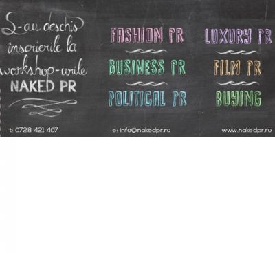 Din 31 martie, incepe o noua sesiune de workshopuri NAKED PR, primul proiect educational de PR specializat