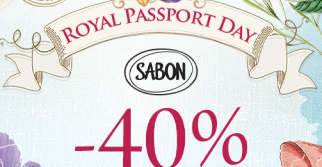 Răsfăț Royal: 40% discount la toate produsele Sabon 