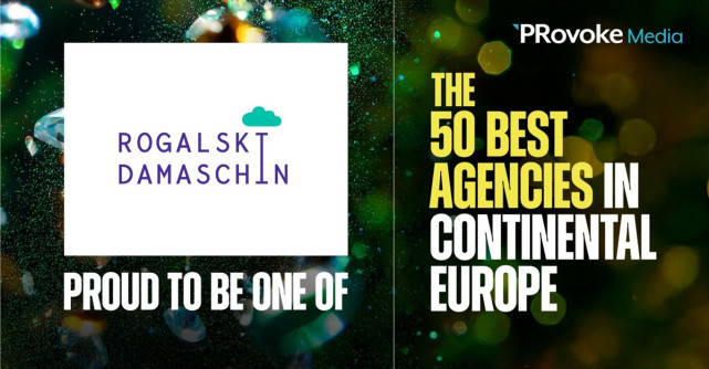 Rogalski Damaschin în topul PRovoke Media al celor mai bune  50 de agenții din Europa Continentală 