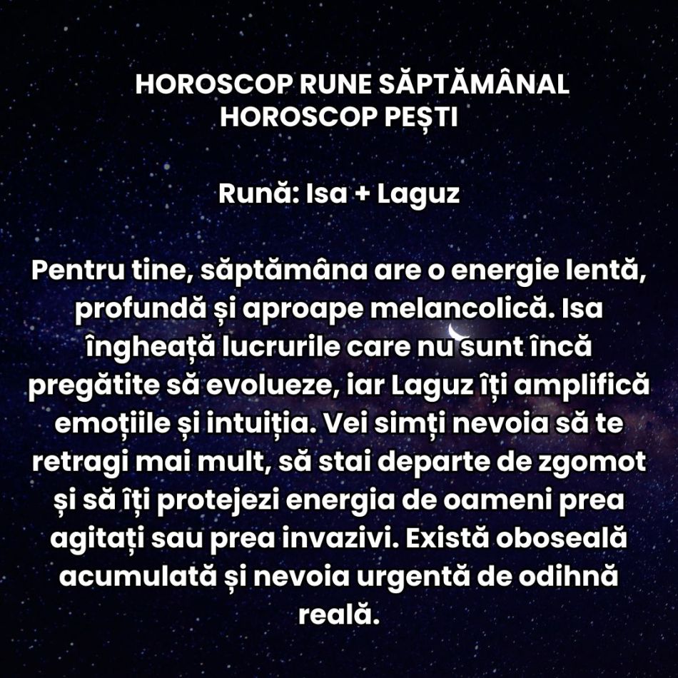 Horoscop Rune săptămâna 18-24  mai 2026: Atmosfera este vie, rapidă, aproape electrică. Relațiile fragile pot deveni tensionate