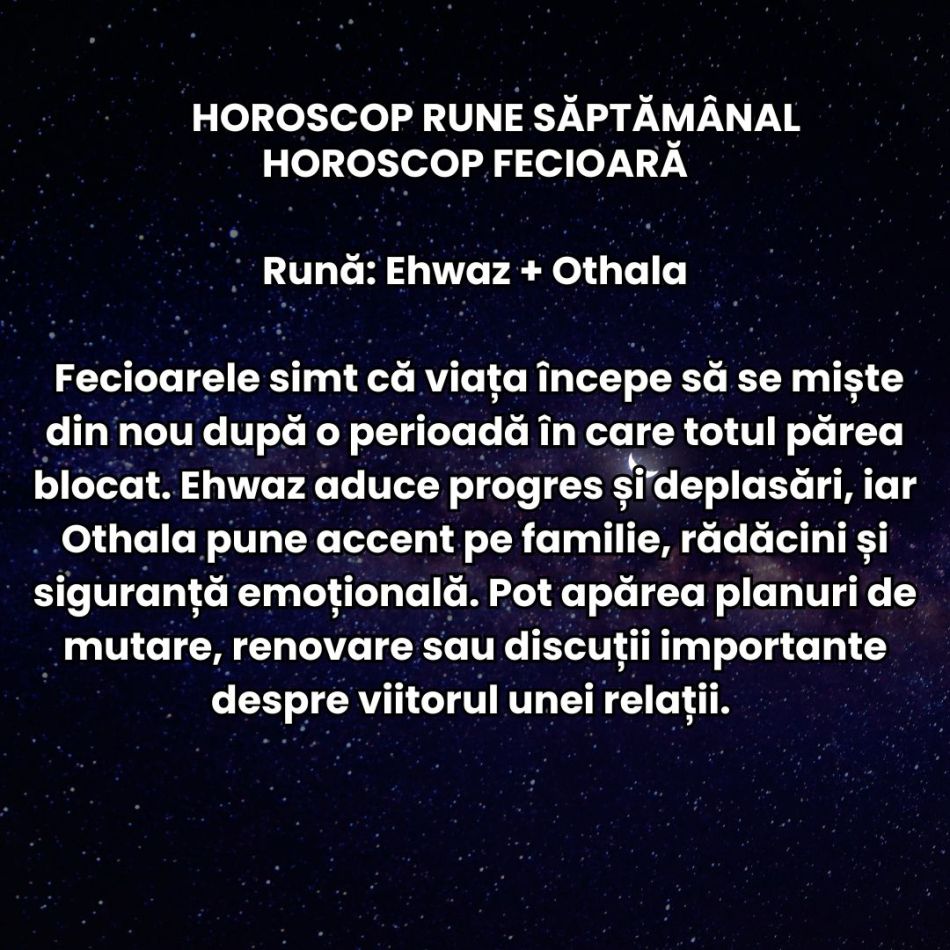 Horoscop Rune săptămâna 11-17  mai 2026: Ce plantăm acum ne poate schimba destinul în vară! Schimbăm ritmul vieții!