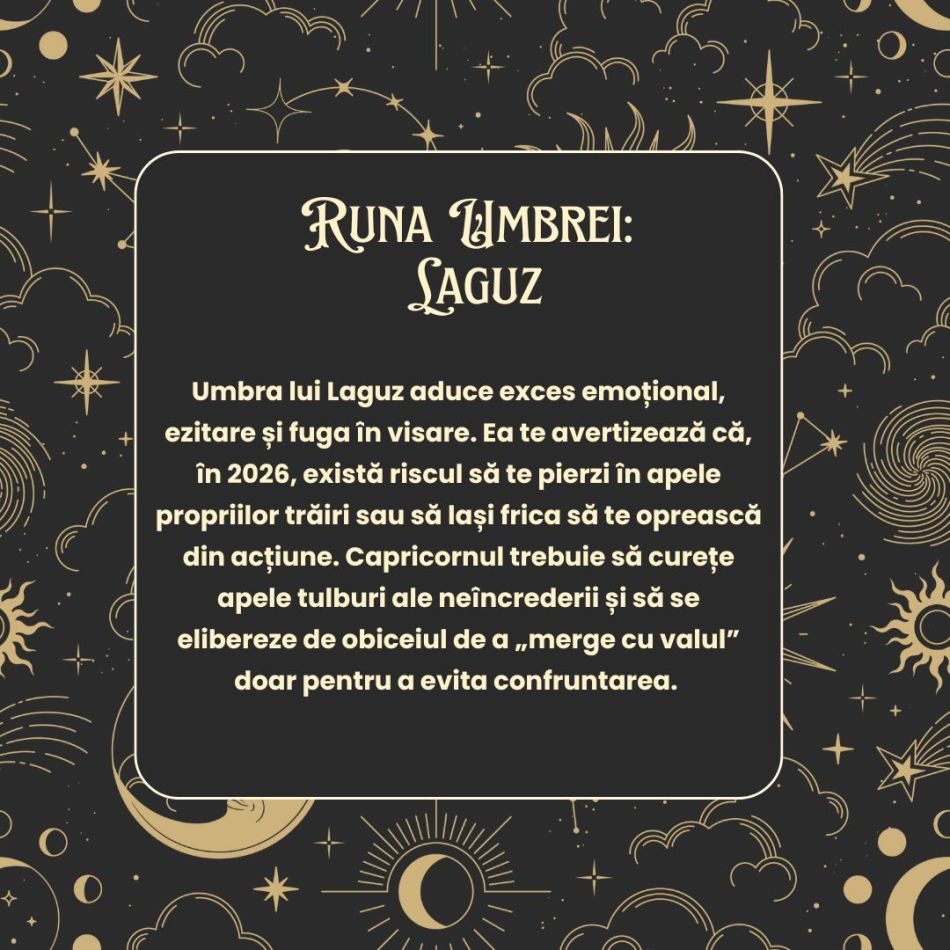 Horoscop Rune 2026 Capricorn: Te reconectezi cu esența ta autentică și împărtășești înțelepciunea cu ceilalți