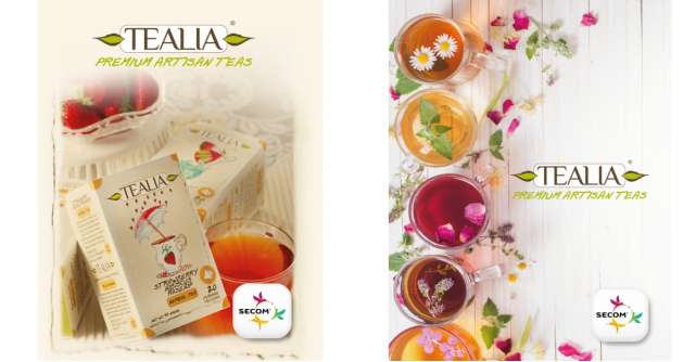 Secom® își extinde portofoliul cu o nouă categorie de produse, aducând în România brandul premium de ceaiuri  TEALIA®