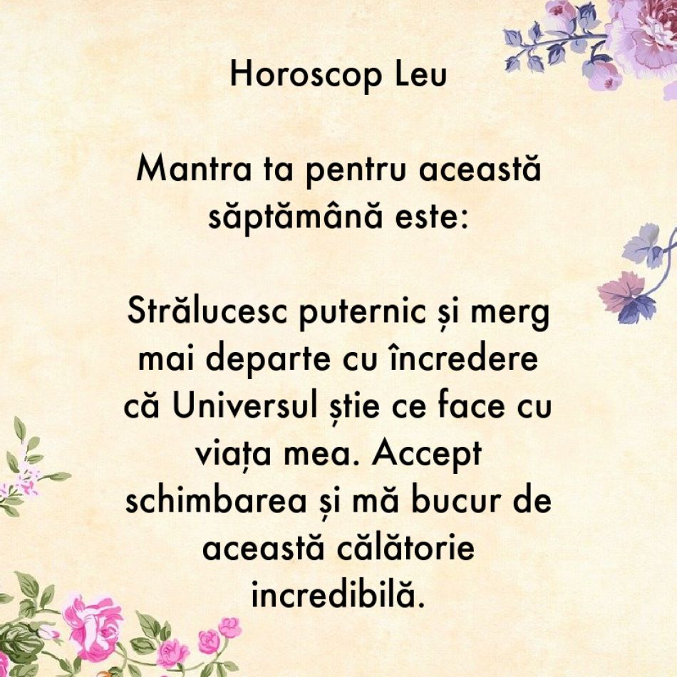 Horoscop pentru suflet: Mantra zodiei tale pentru săptămâna 3-9 iulie
