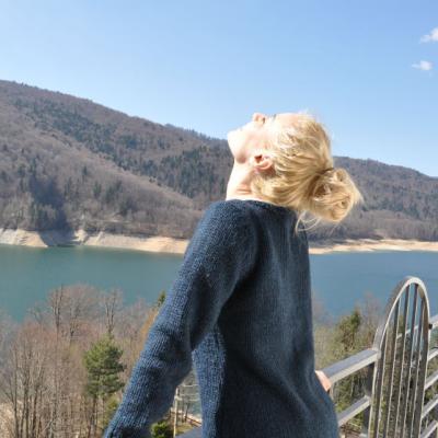 Laura Cosoi a gatit sanatos pentru Transfagarasan