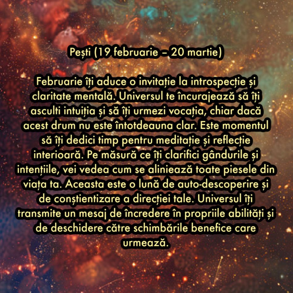 Viziunea cosmică pentru februarie 2025: Îndemnul spiritual al lunii Februarie pentru fiecare zodie în parte