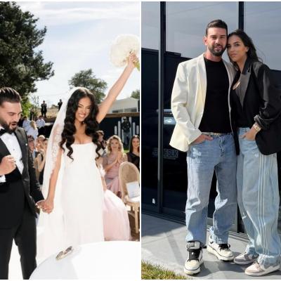 Nuntă de poveste pentru Dorian Popa și aleasa inimii sale. Andreea a strălucit în două rochii spectaculoase