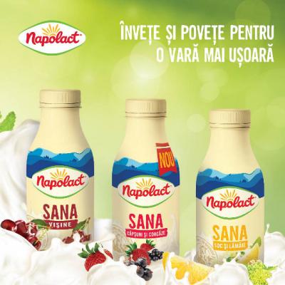 In aceasta vara, Napolact revine cu editiile limitate de Sana cu fructe, acum si cu capsuni si coacaze