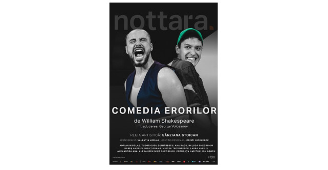 Comedia erorilor de William Shakespeare, în regia Sânzianei Stoican, o nouă premieră a Teatrului Nottara