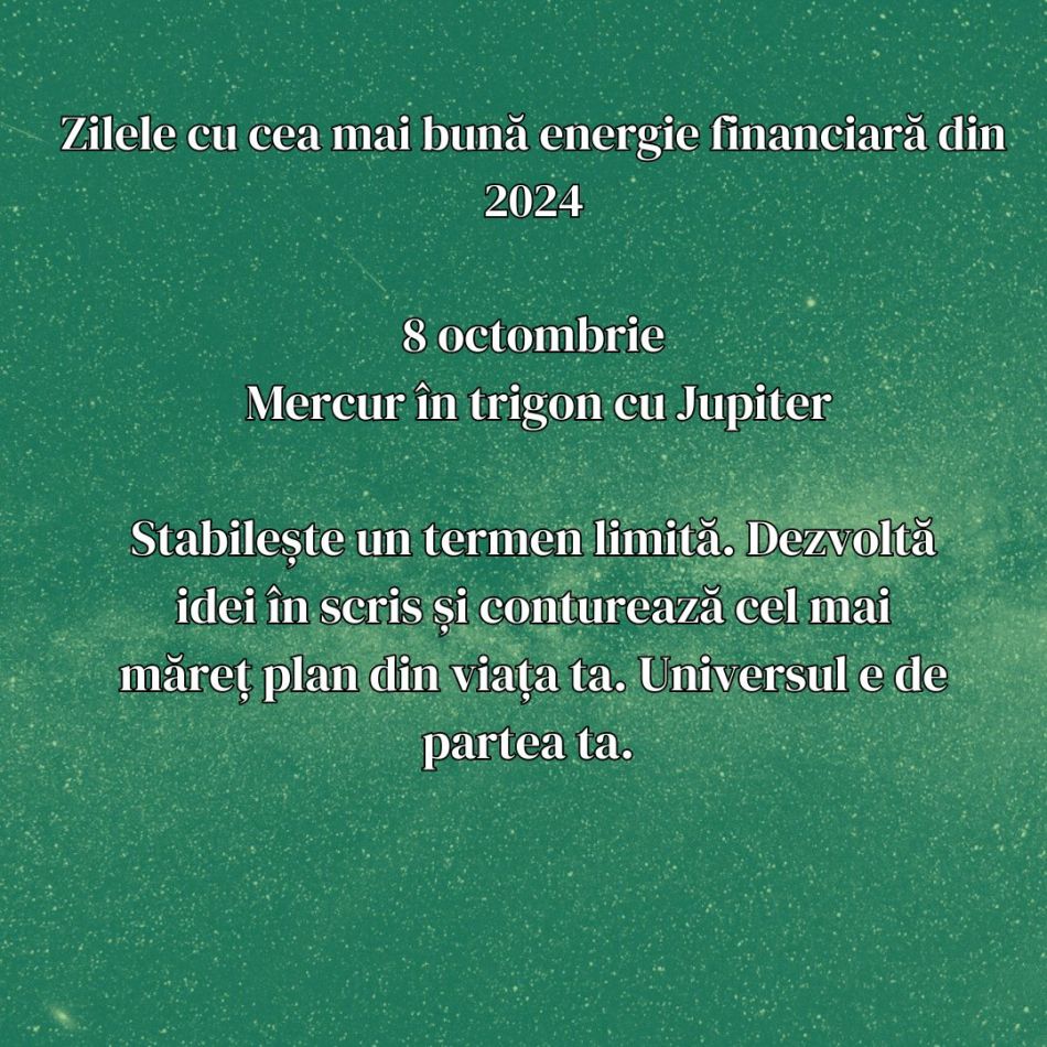 Cele mai favorabile zile din 2024 din punct de vedere financiar: Putem primi sume importante de bani!