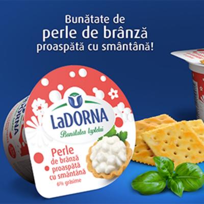 Redescoperă LaDORNA bunătatea perlelor mari de brânză proaspătă cu multă smântână – noul chic rafinat LaDORNA