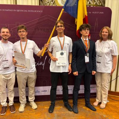 Performanță de excepție pentru elevii români la prima ediție a Olimpiadei Central-Europene de Inteligență Artificială
