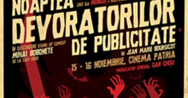  Zombies de la Noaptea Devoratorilor de Publicitate ataca salile de cinema si Centrul Vechi 
