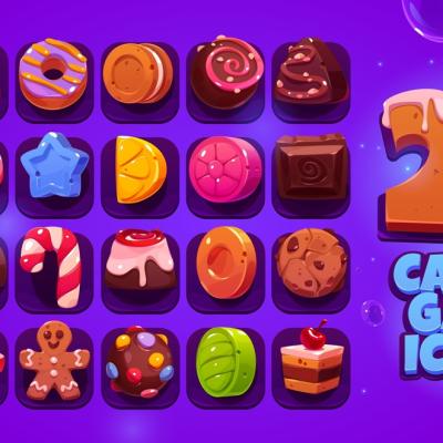 Distracție dulce la jocuri online cu fructe și bomboane