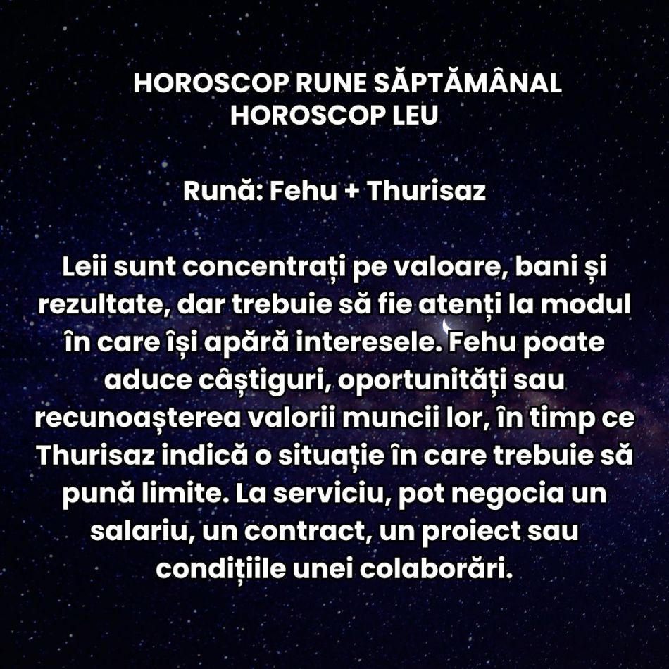 Horoscop Rune săptămâna 12-18 octombrie: Lucrurile încep să se miște! Concluziile sunt mulțumitoare pentru mai multe zodii