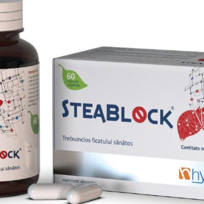 Steablock, un supliment alimentar ce ajuta la protejarea ficatului si participa la diminuarea efectelor negative ale ficatului g