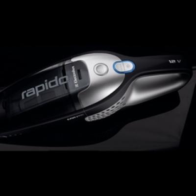 Curatenie instant in casa si in masina cu singurul aspirator de mana cu roti - Rapido de la Electrolux