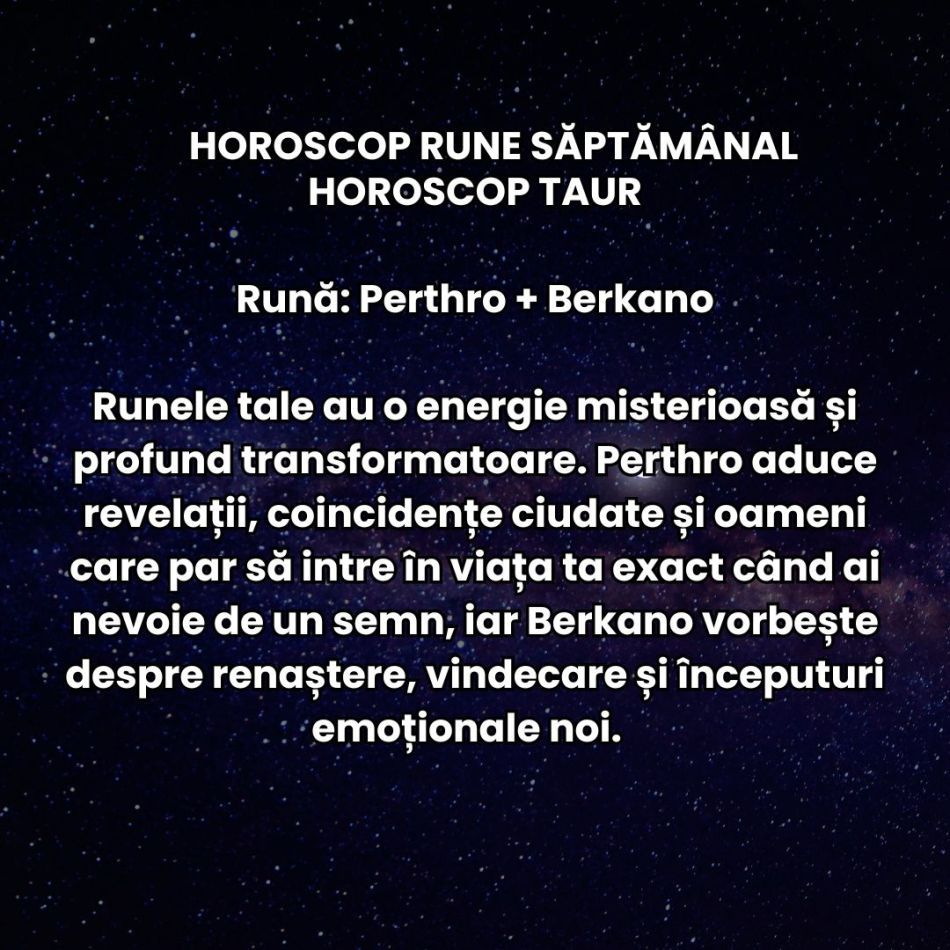 Horoscop Rune săptămâna 1-7 iunie 2026: Avem parte de o schimbare de atmosferă, iar cuvintele și deciziile capătă greutate