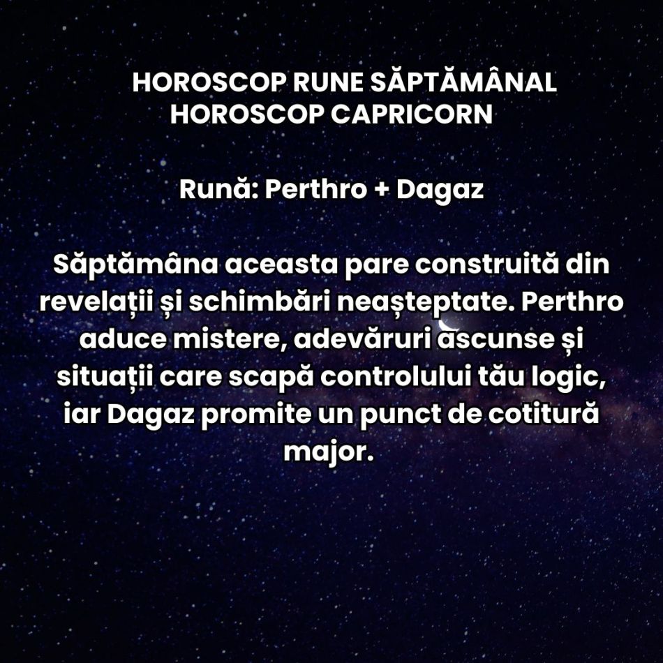 Horoscop Rune săptămâna 18-24  mai 2026: Atmosfera este vie, rapidă, aproape electrică. Relațiile fragile pot deveni tensionate