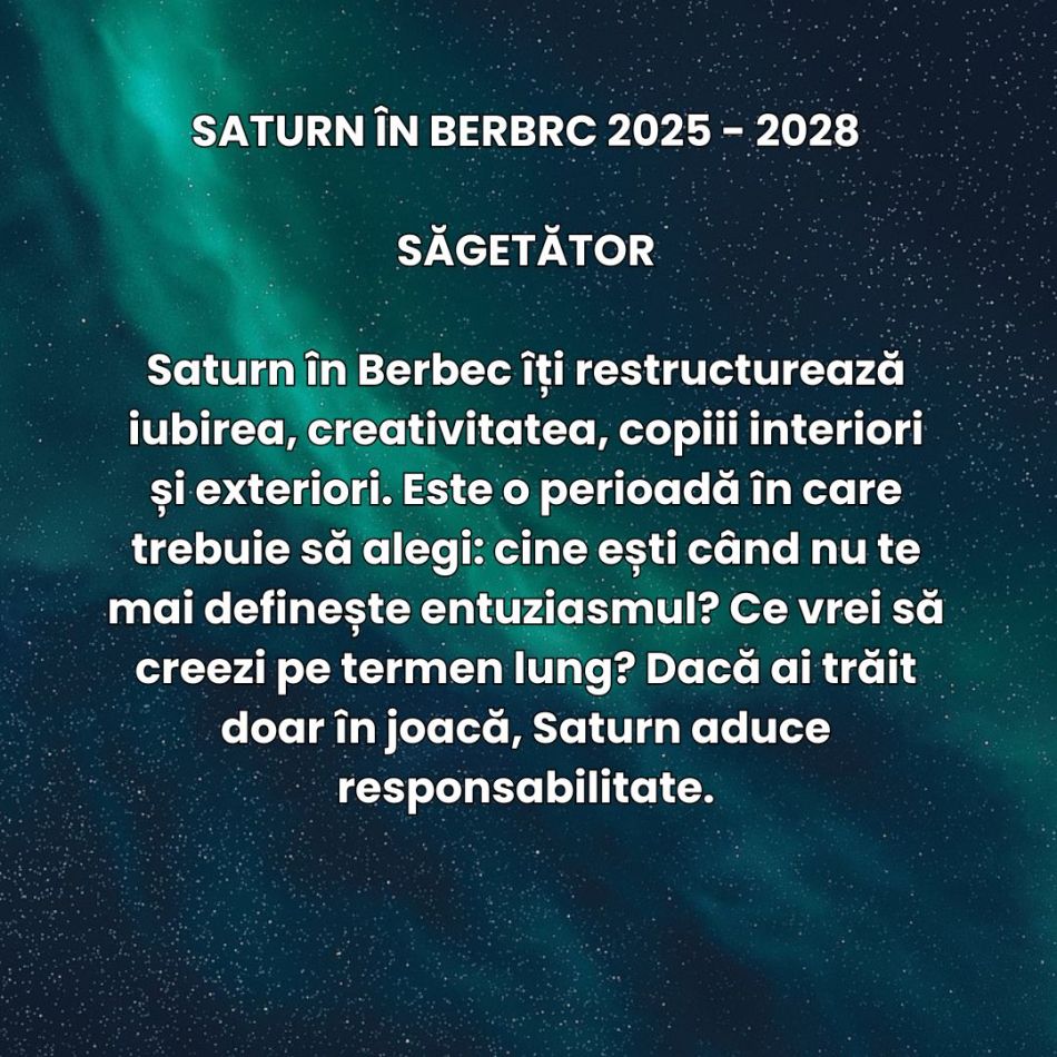 Saturn în Berbec (2025–2028) nu cere perfecțiune. Cere autenticitate și asumare. Inițierea karmică de foc începe acum