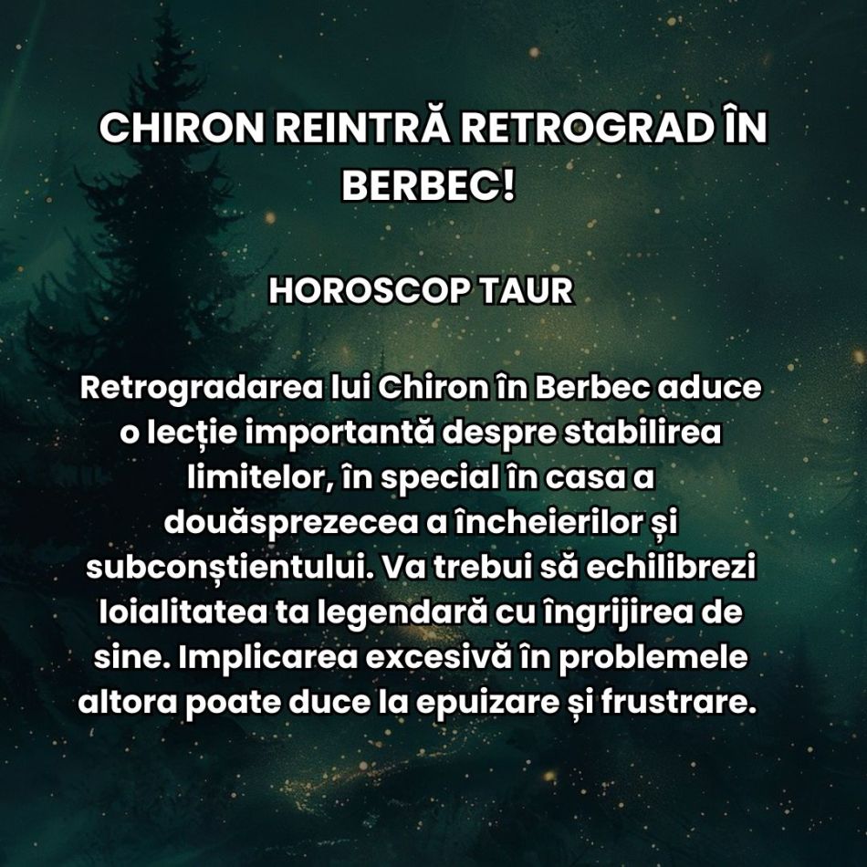 Chiron reintră retrograd în Berbec! Nu părăsește semnul de foc până în 2027! Vindecarea karmică va fi un drum anevoios!
