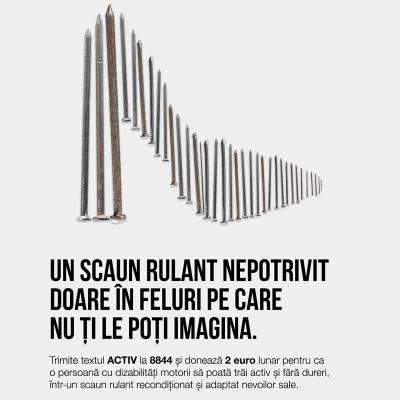 Fundația Motivation România lansează campania de donații prin SMS  pentru Fondul Scaunelor Rulante