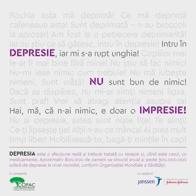 Depresie, nu impresie