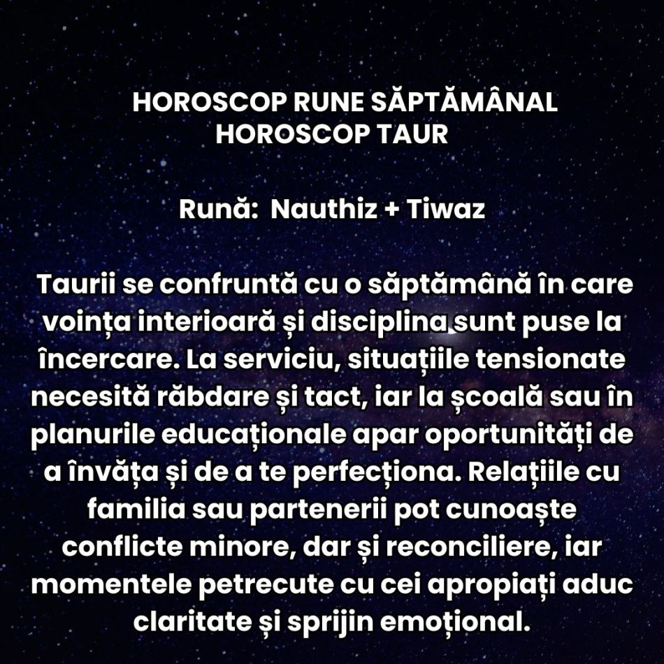 Horoscop Rune săptămâna 27 octombrie – 2 noiembrie 2025: Inițiativa este încurajată și răsplătită! Deschidem uși surprinzătoare!