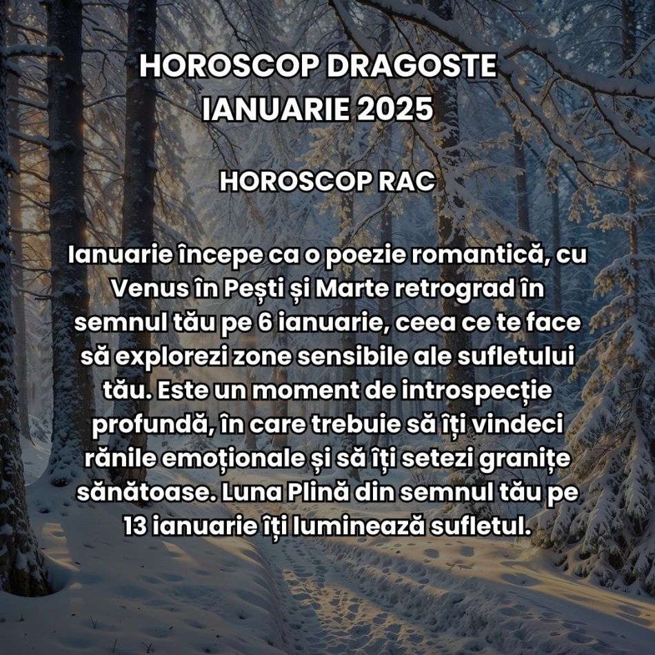 Horoscop dragoste ianuarie 2025: Începem anul cu o lună de visare, vindecare și transformare profundă în tainele inimii