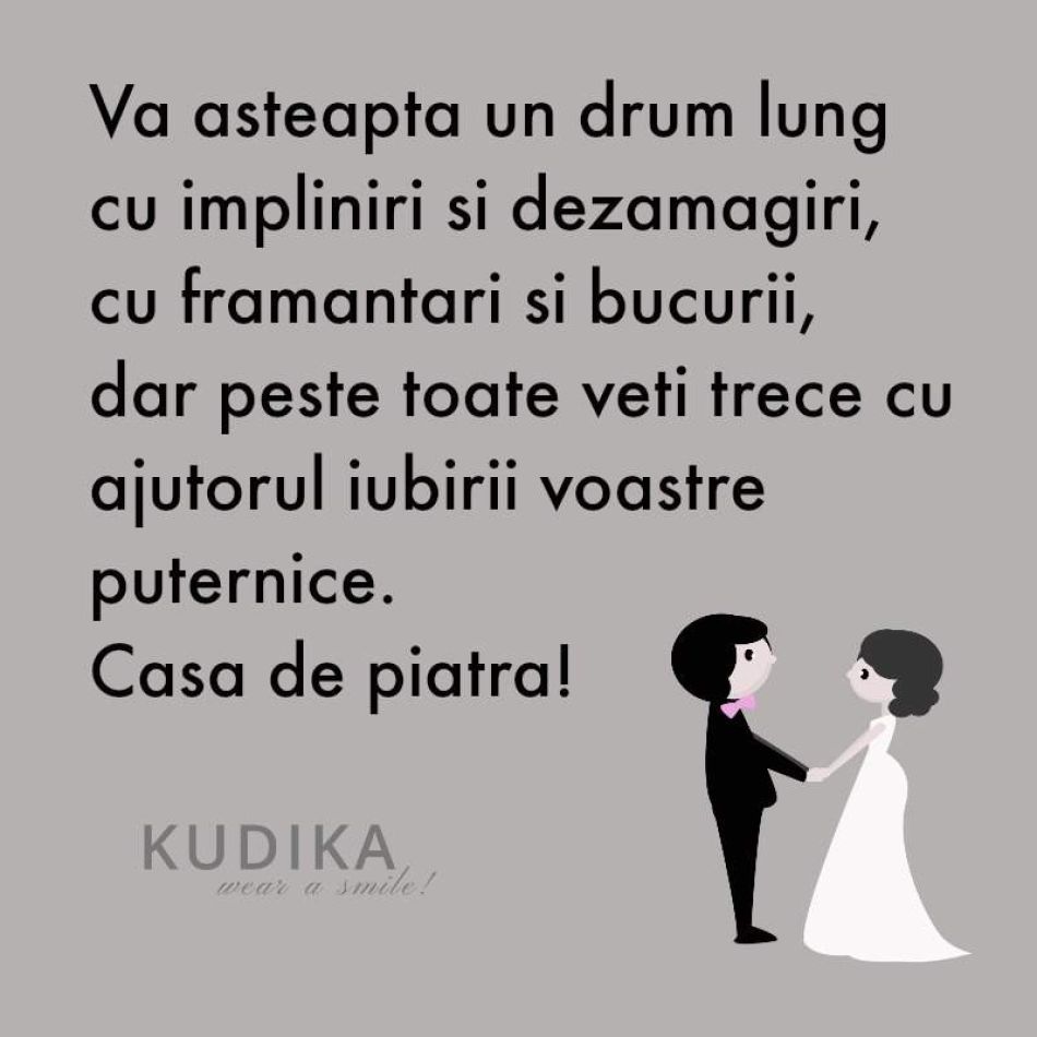  Felicitare nunta: Casa de piatra! 