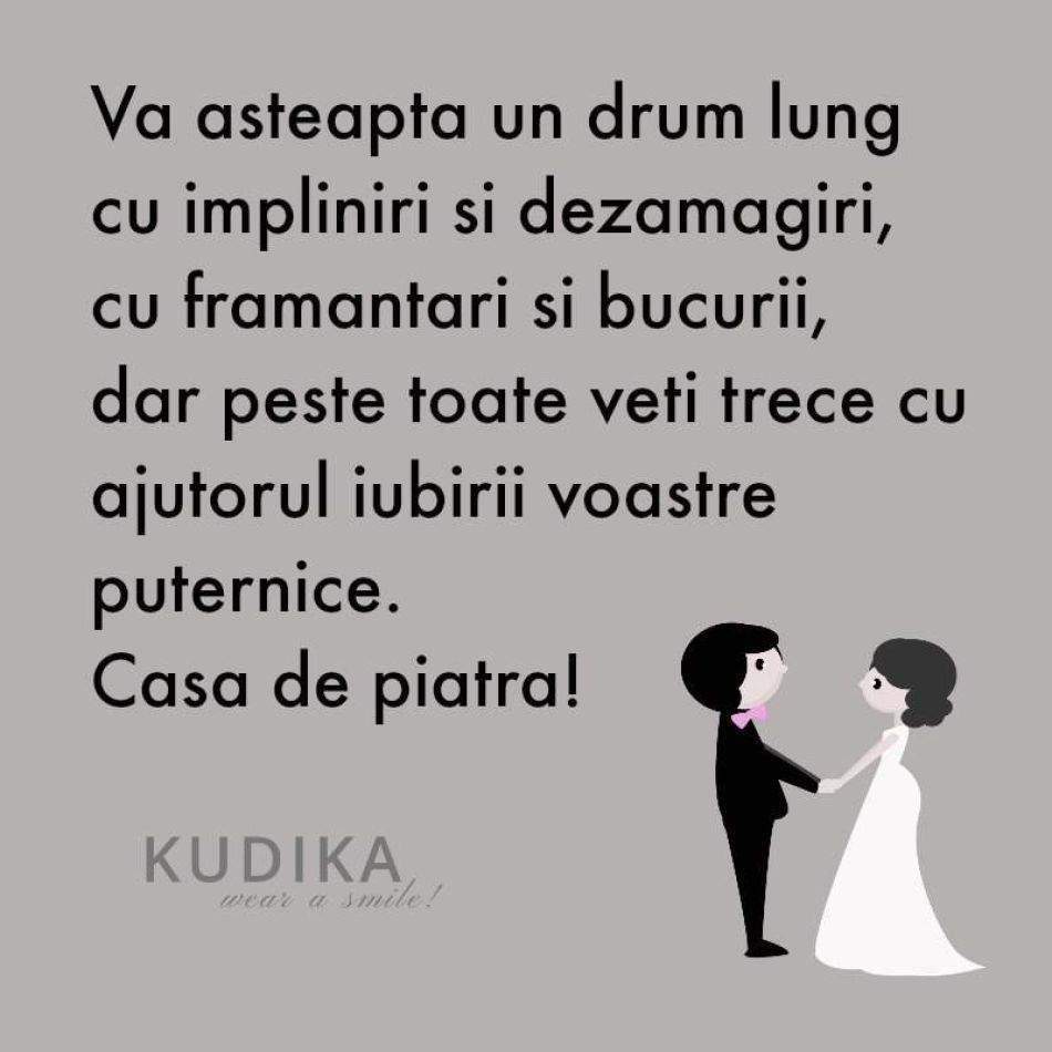  Felicitare nunta: Casa de piatra! 