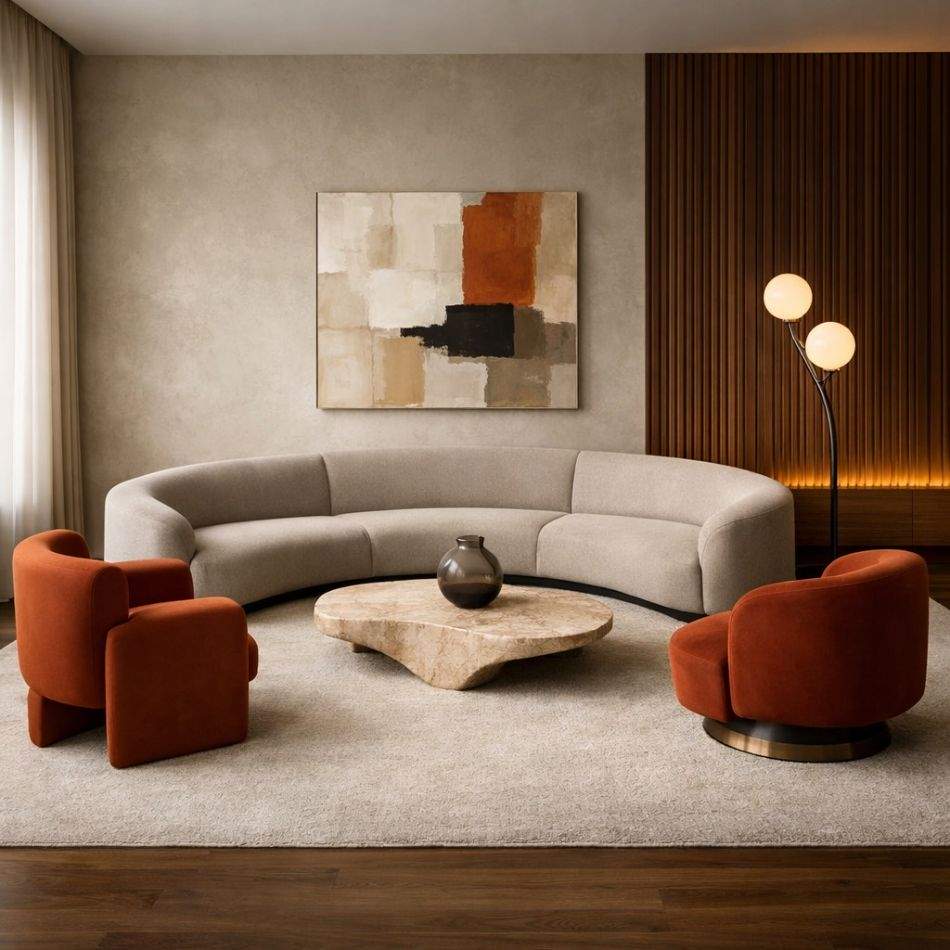 Arhitectul spune că seturile sunt plictisitoare? 5 idei de a combina canapeaua cu fotoliile pentru design luxos și extravagant