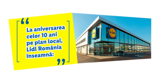 Lidl aniversează 10 ani alături de români