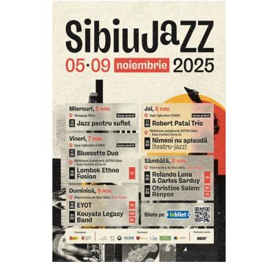 Sibiul devine capitala jazzului mondial între 5 și 9 noiembrie