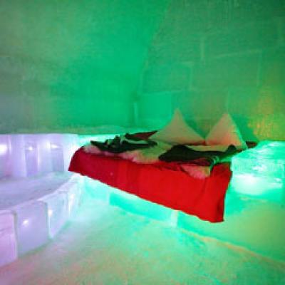 Foto: Ice Hotel va fi deschis pentru vizitare in Ajunul Craciunului